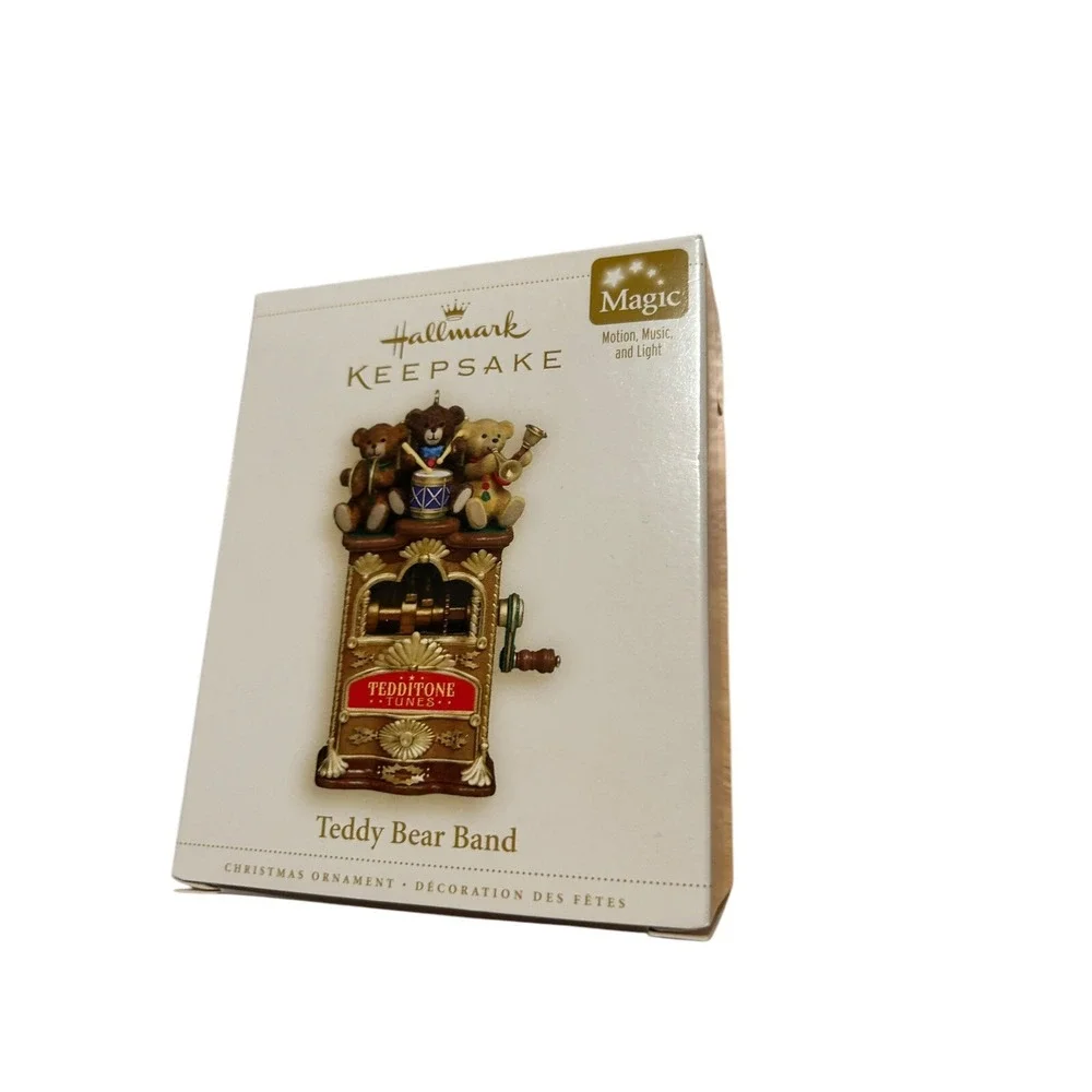 Hallmark Keepsake Teddy Bear Band Magic Musical 2006 Christmas Ornament Tested‎